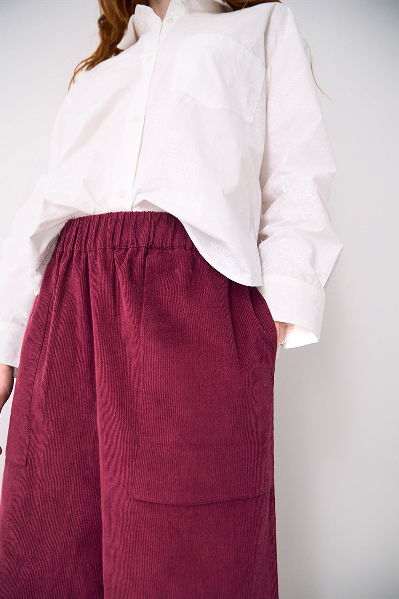 Natalie Cord Trousers Burgundy