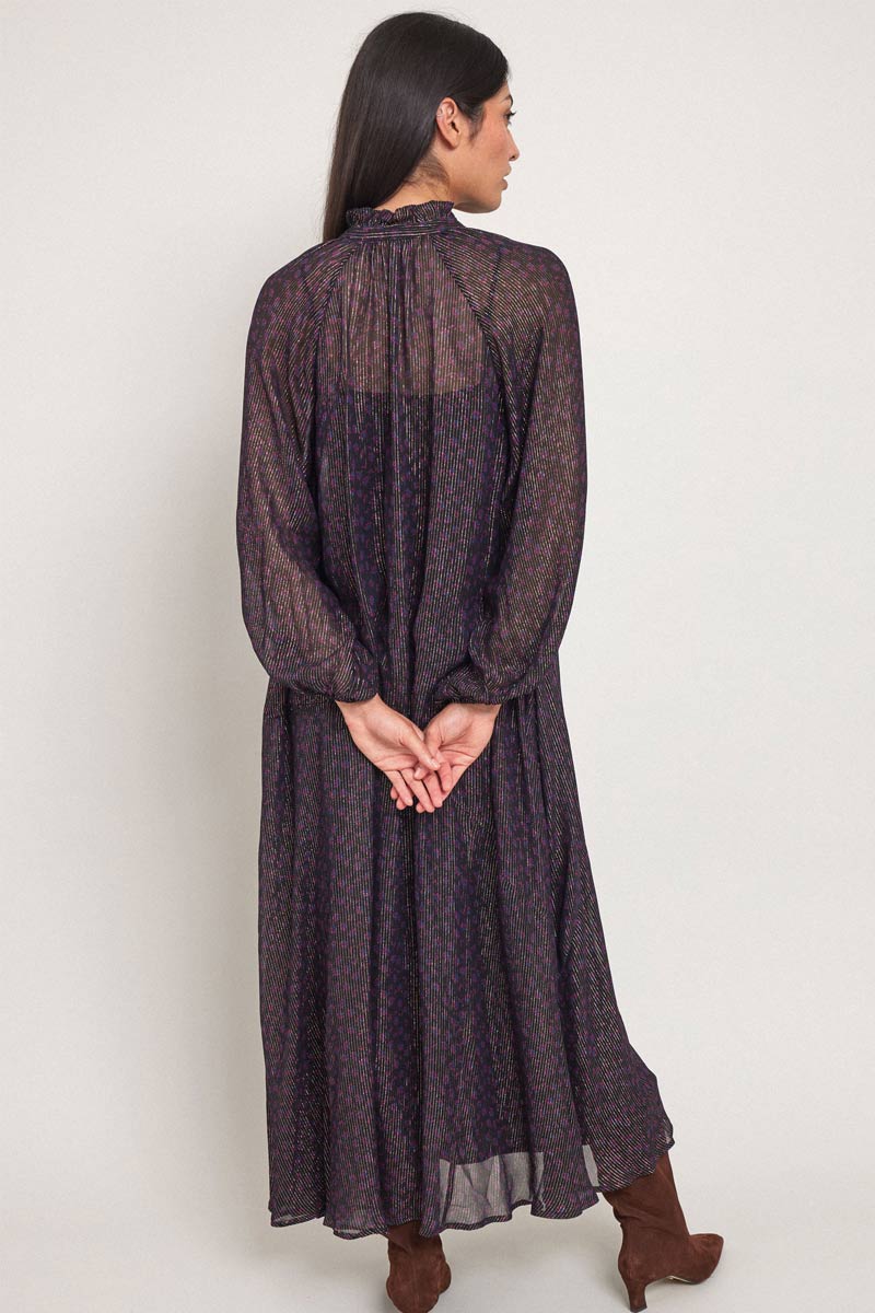 Nesta Metallic Maxi Dress