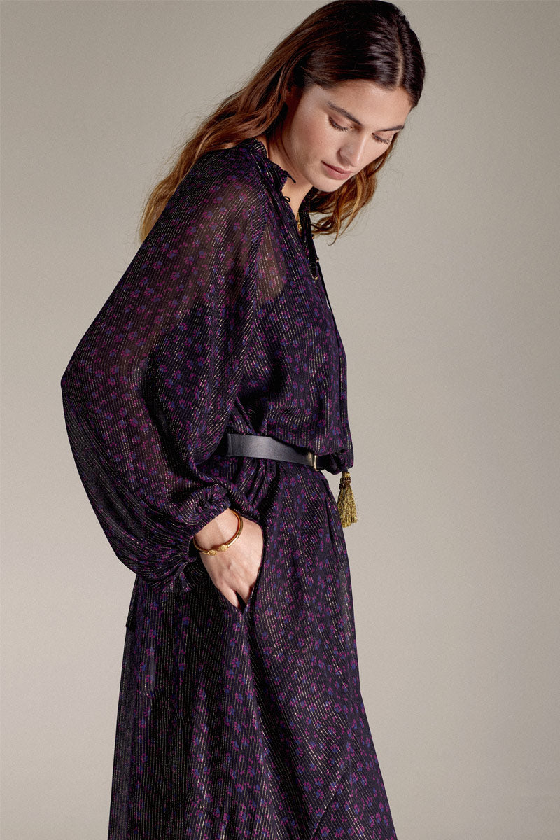 Nesta Metallic Maxi Dress