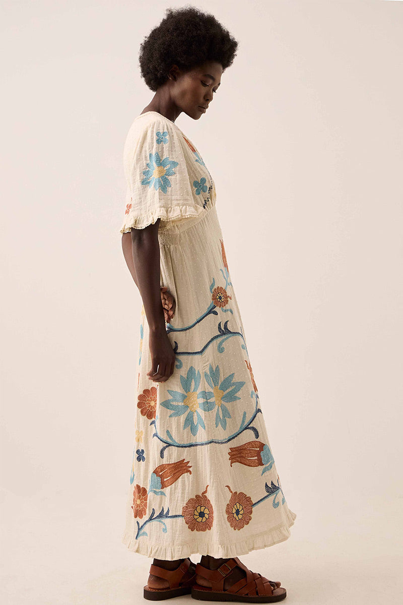 Odeline Embroidered Dress