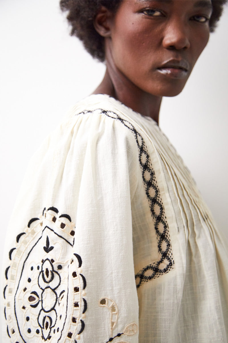 Pavlina Embroidered Cotton Top