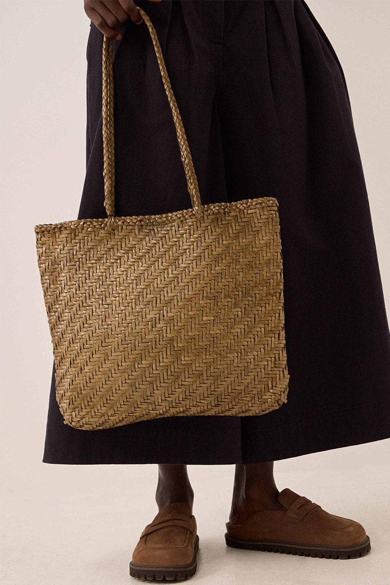 Rhia Woven Leather Tote Bag
