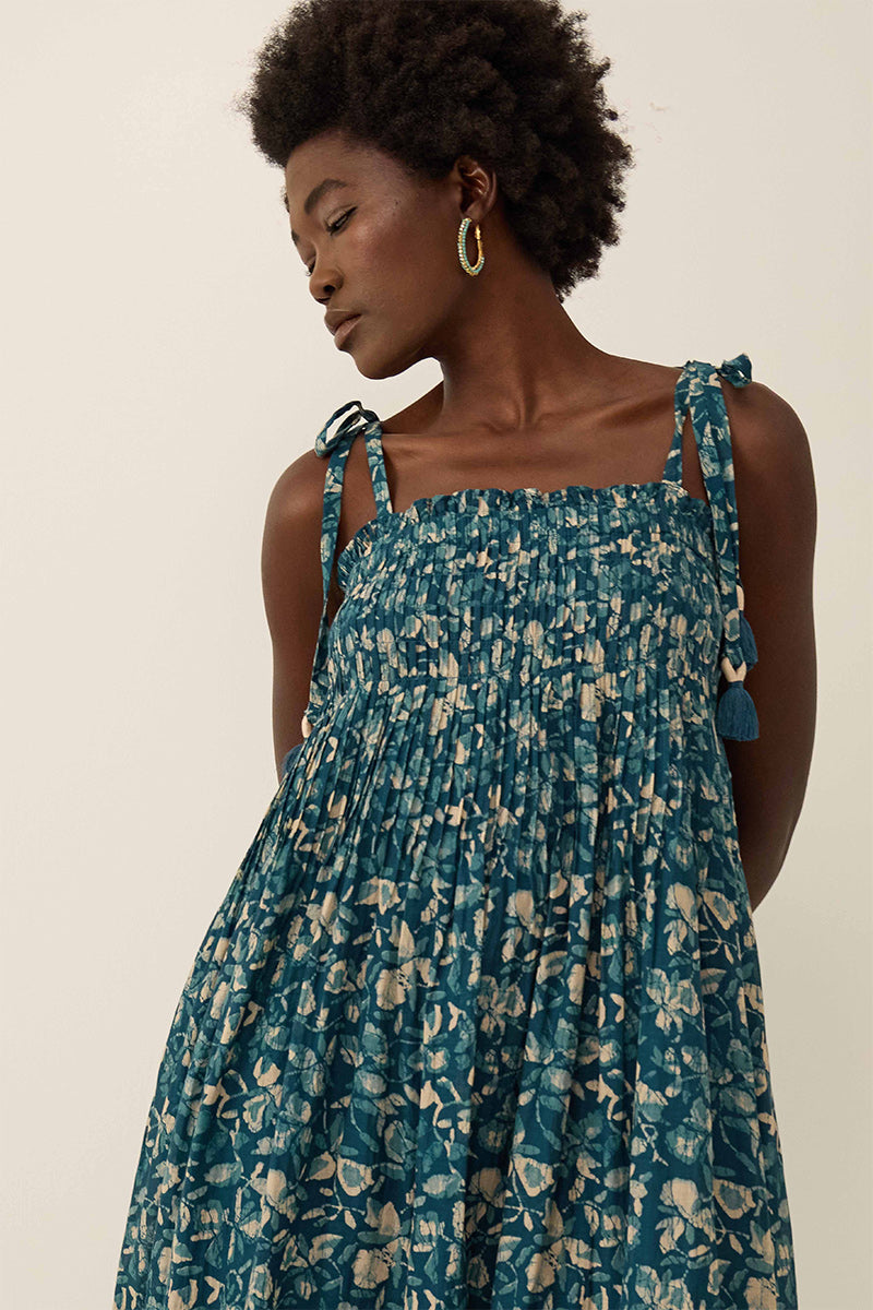 Rohini Floral Print Cotton-Viscose Dress