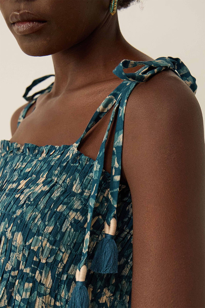 Rohini Floral Print Cotton-Viscose Dress