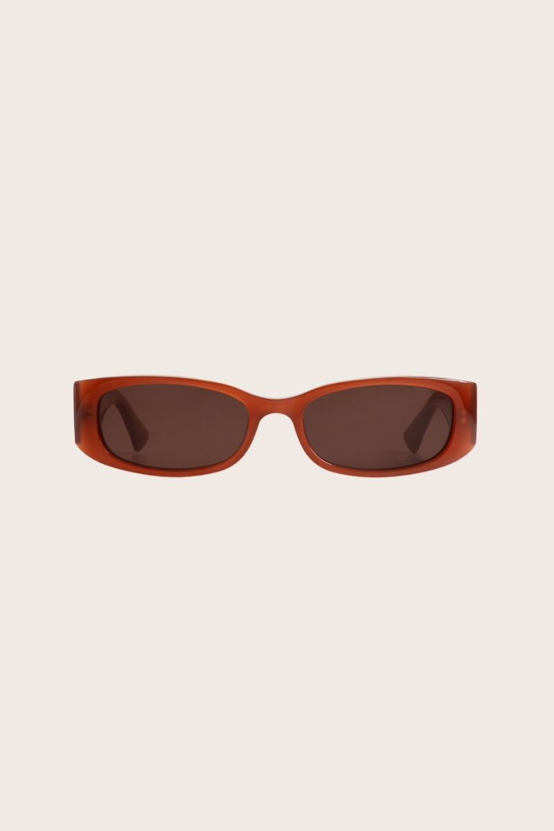 Romy Rectangle Red Sunglasses