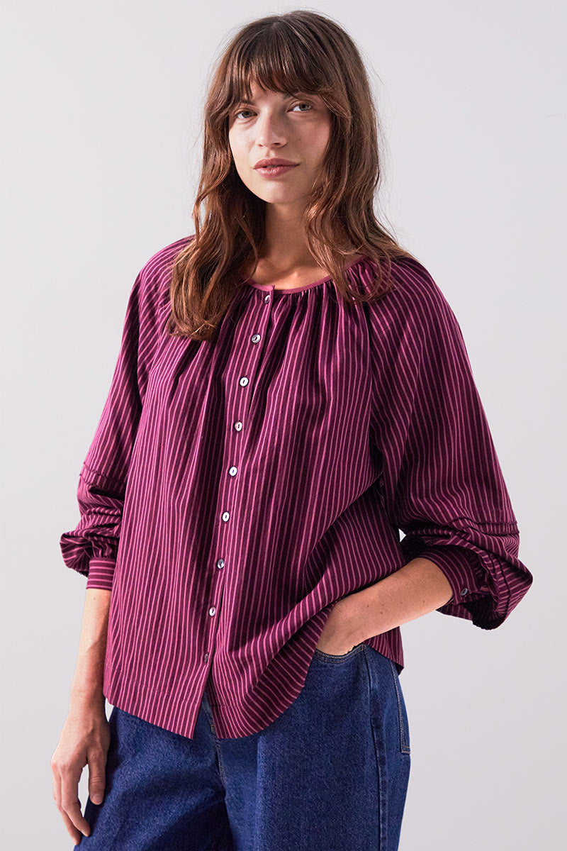 Sereni Striped Cotton Shirt