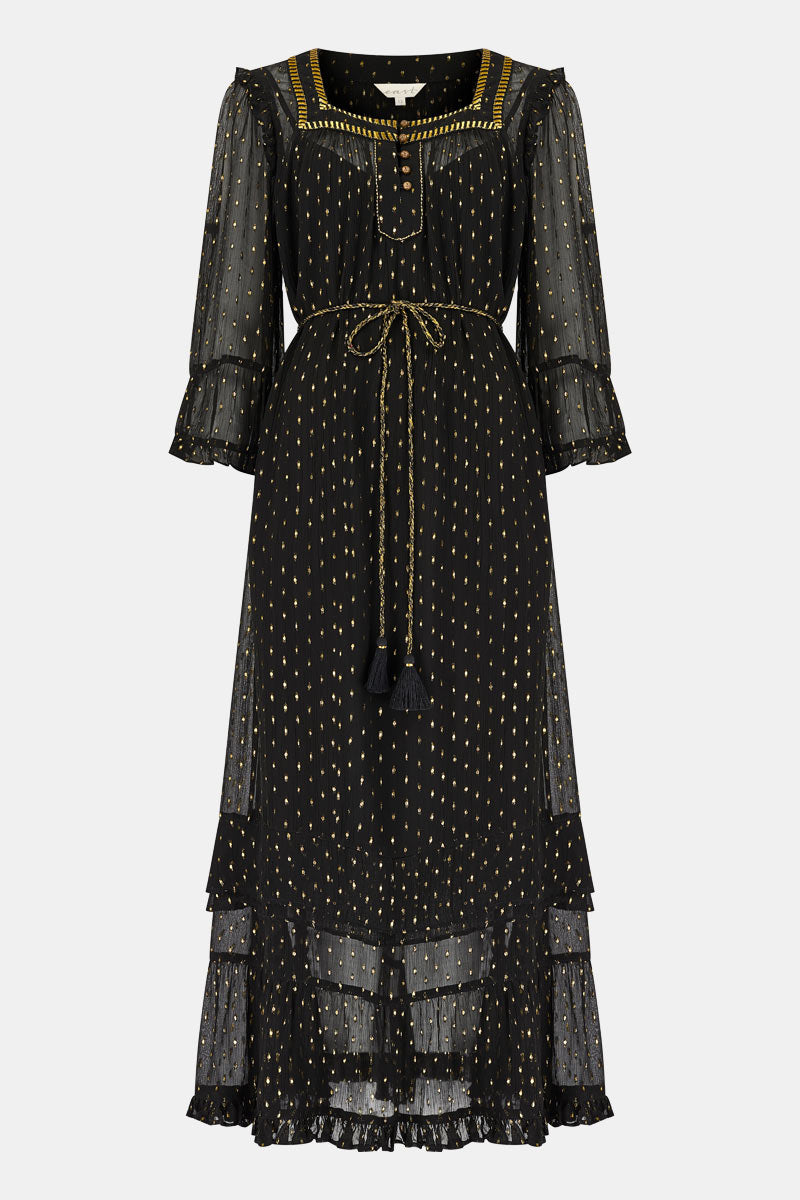 Sorcha Gold Spotted Dress
