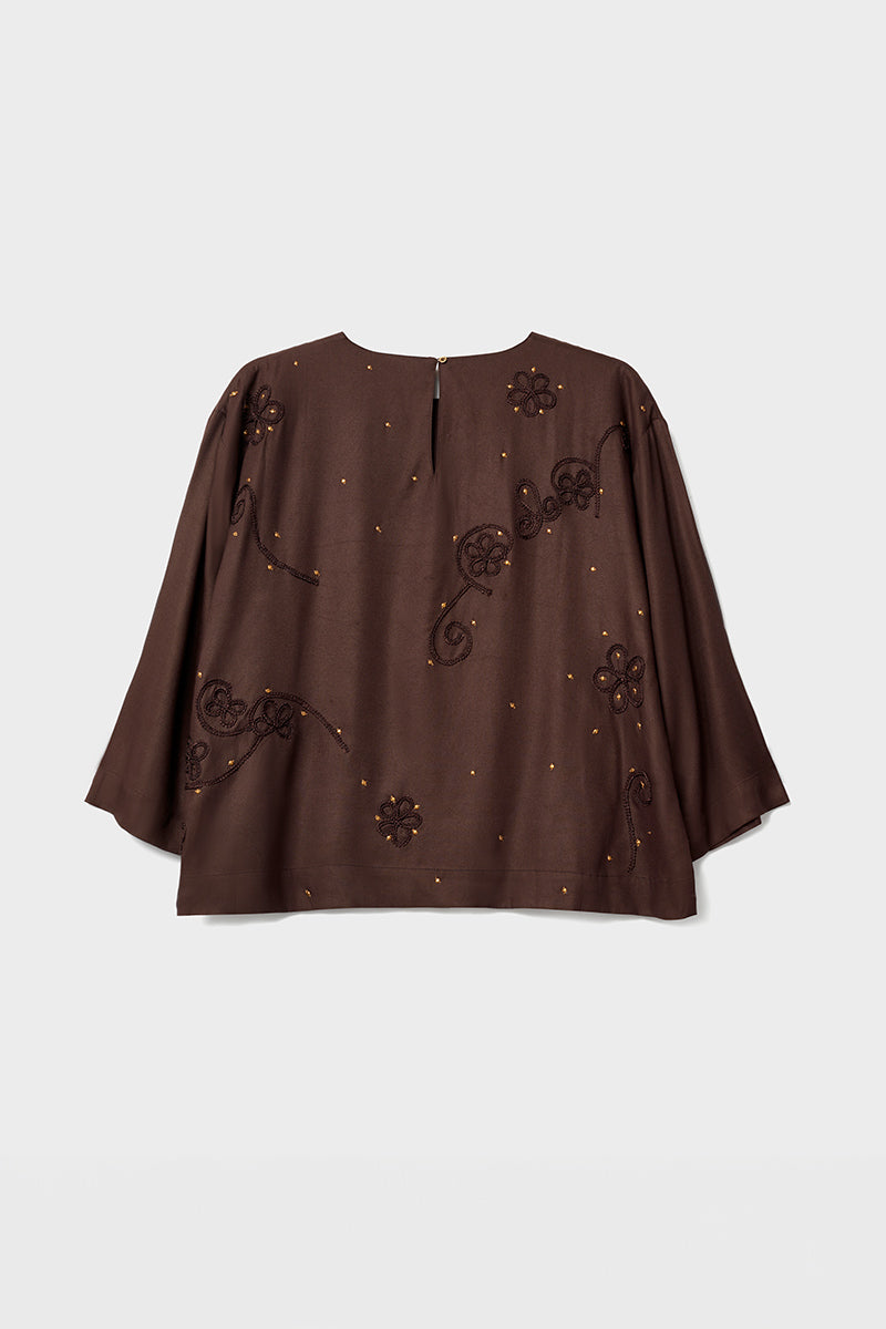 Stieve Velvet Embellished Top