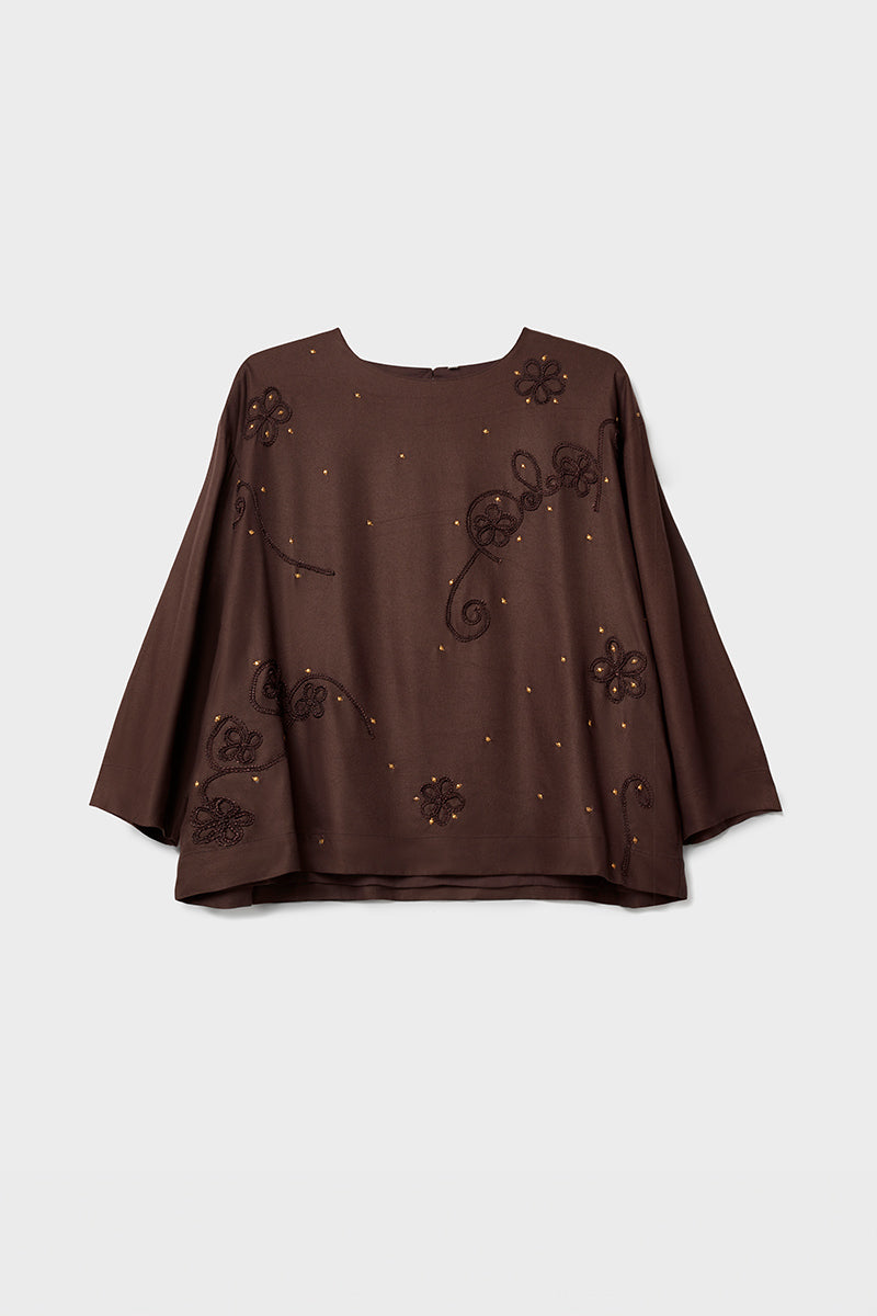 Stieve Velvet Embellished Top