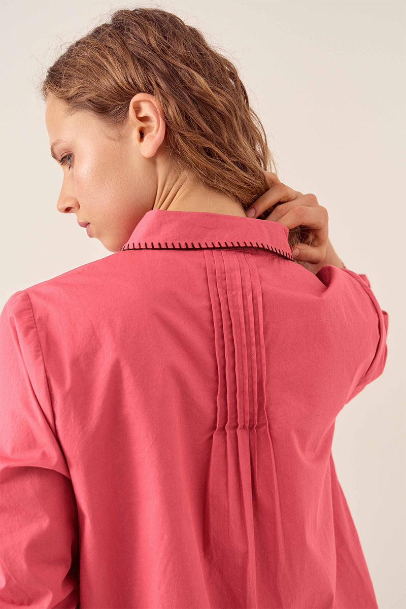 Sumeera Embroidered Cotton Shirt