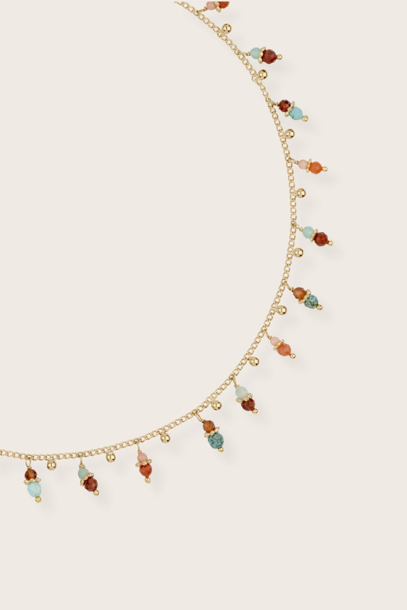 Gold-Plated Mother of Pearl Necklace