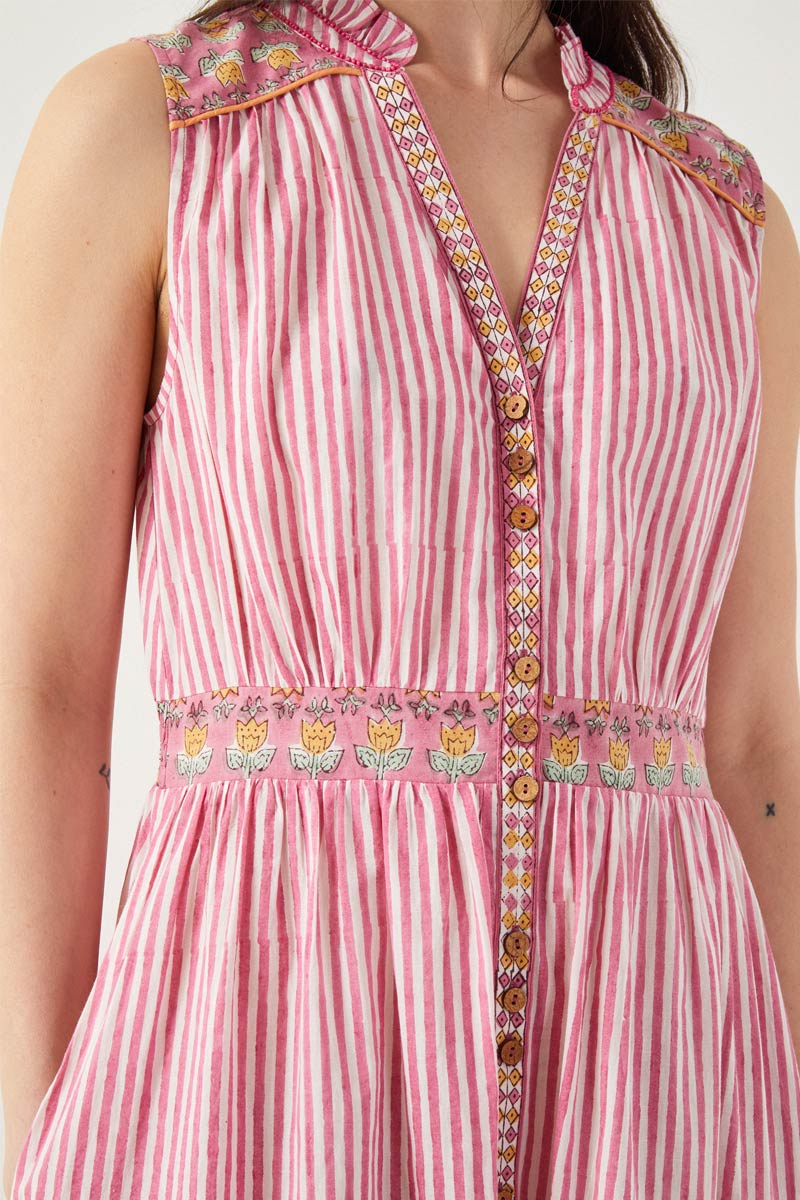 Taryn Printed Pink Dress