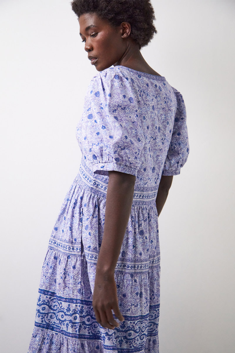 Tiera Cotton Printed Maxi Dress