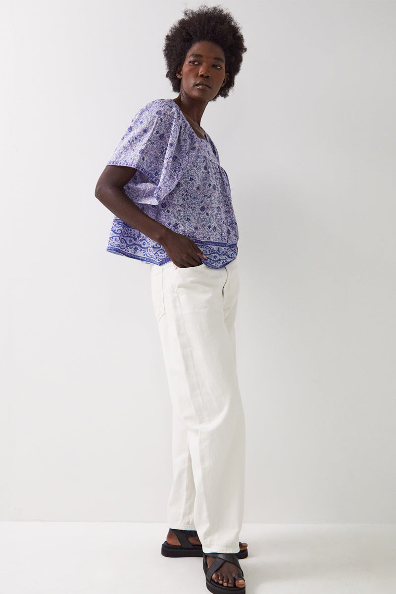 Tiera Cotton Printed Top