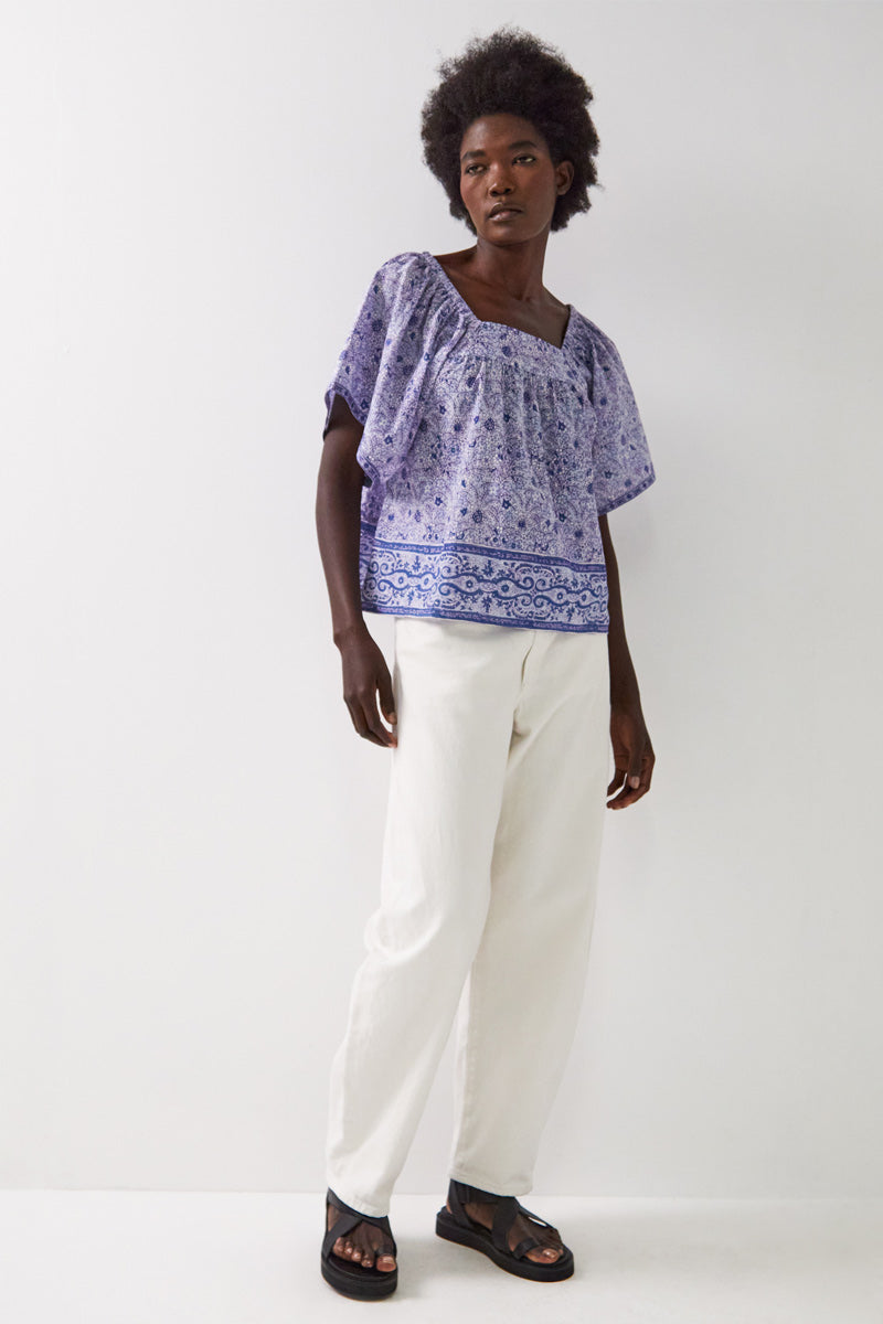 Tiera Cotton Printed Top