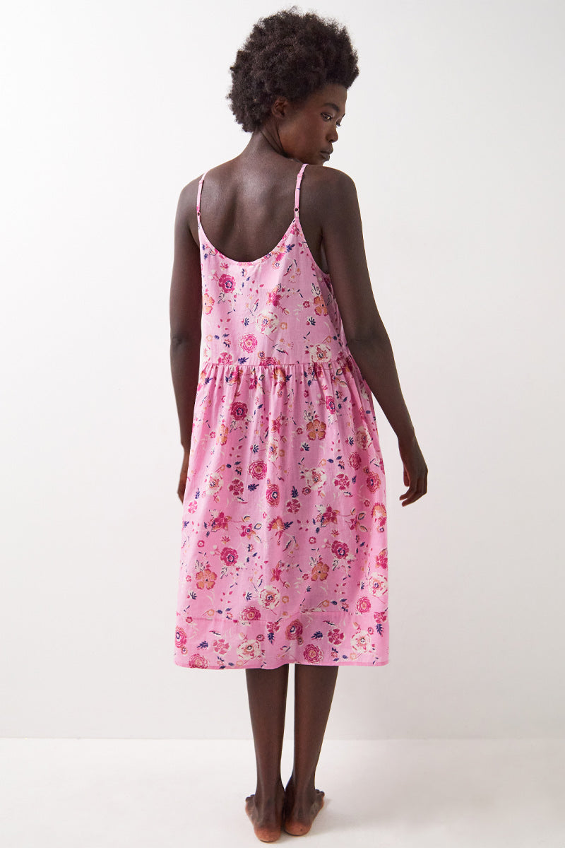 Violet Cotton Night Dress