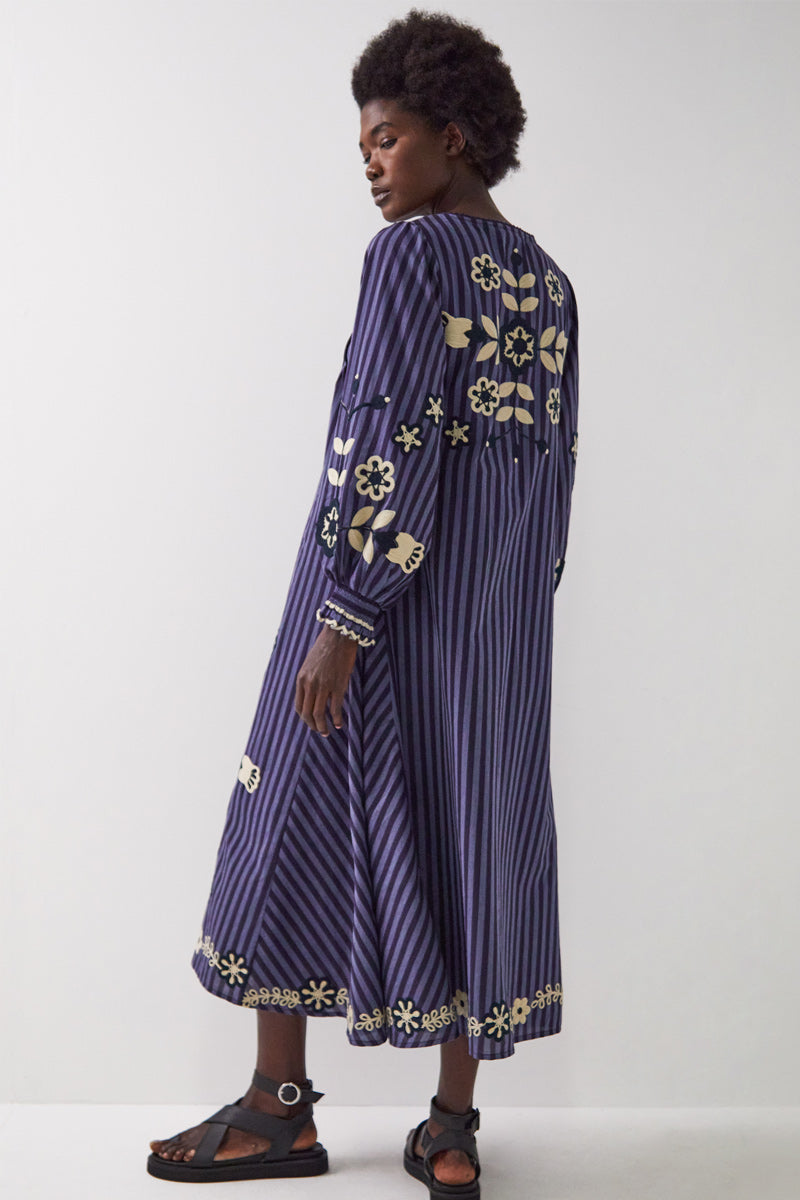 Zaria Embroidered Cotton Dress
