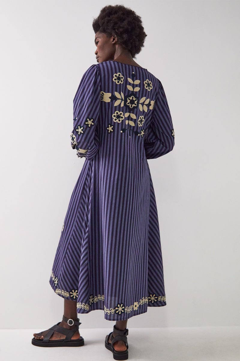 Zaria Embroidered Cotton Dress