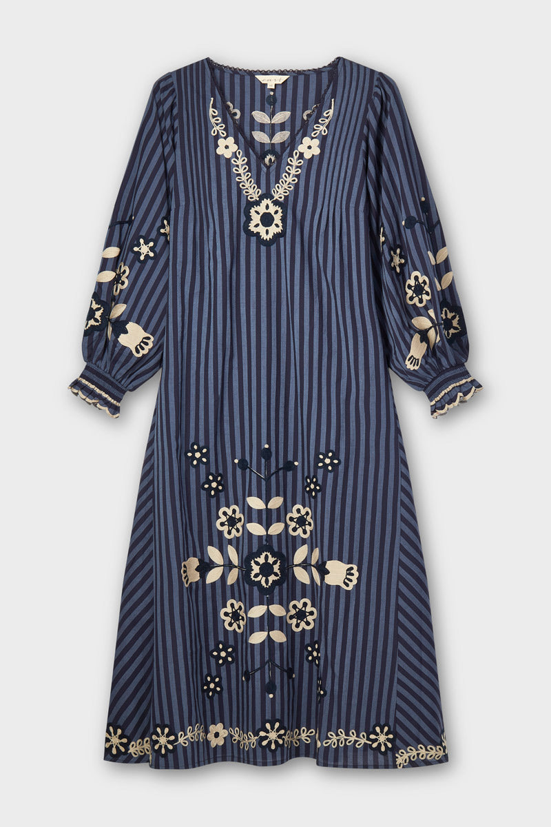 Zaria Embroidered Cotton Dress