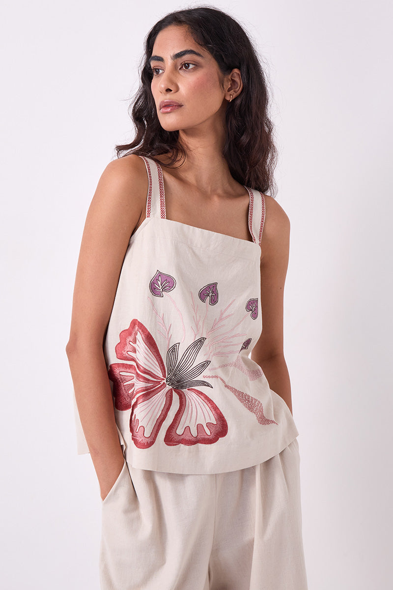 Zhandra Embroidered Cami Top