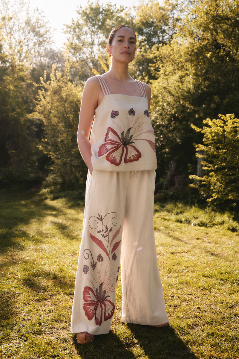 Zhandra Embroidered Cami Top