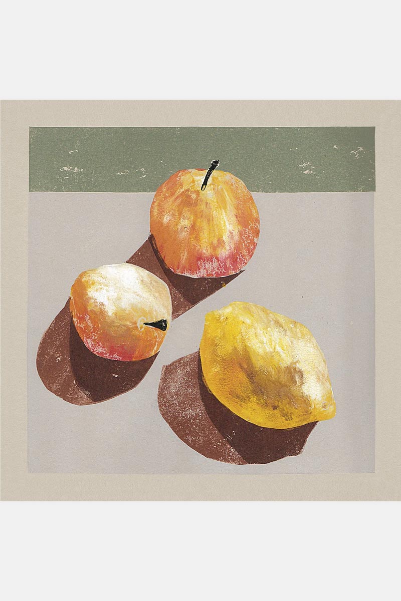 Apples & Lemon Print - Illustrated by Luiza Holub
