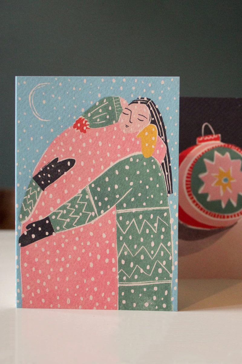 Christmas Bauble Card - Illustrated by Luiza Holub