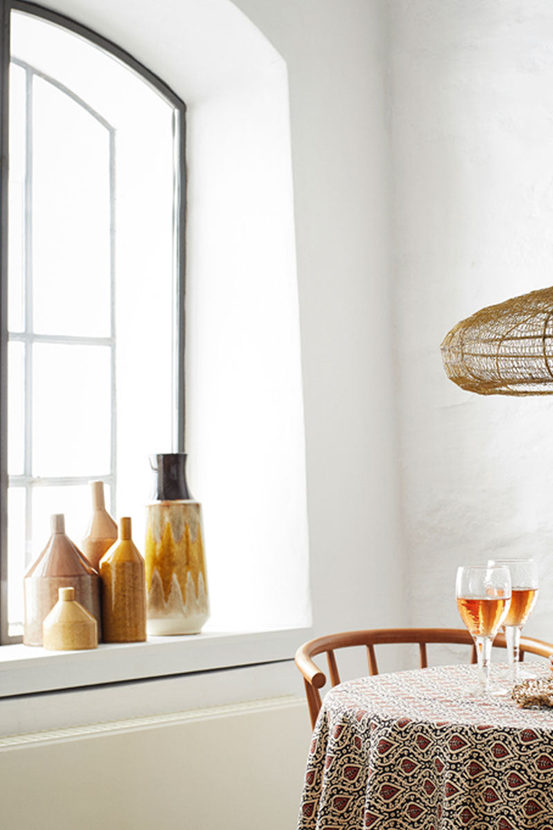 Ochre Stoneware Vase