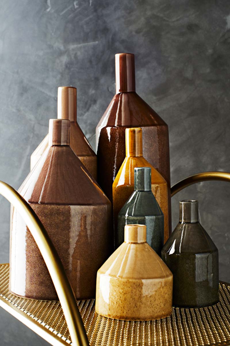 Ochre Stoneware Vase