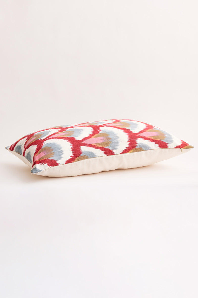 Ikat Silk Woven Cushion Cover