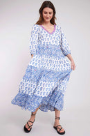 Aoki Woodblock BCI Cotton Dress