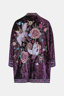 Ariel Embroidered Velvet Jacket