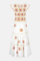 Billie Crochet Ivory Cotton Dress