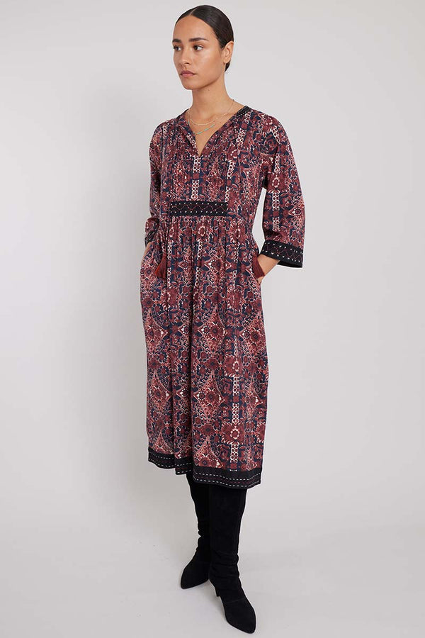 Carine BCI Cotton Embroidered Dress