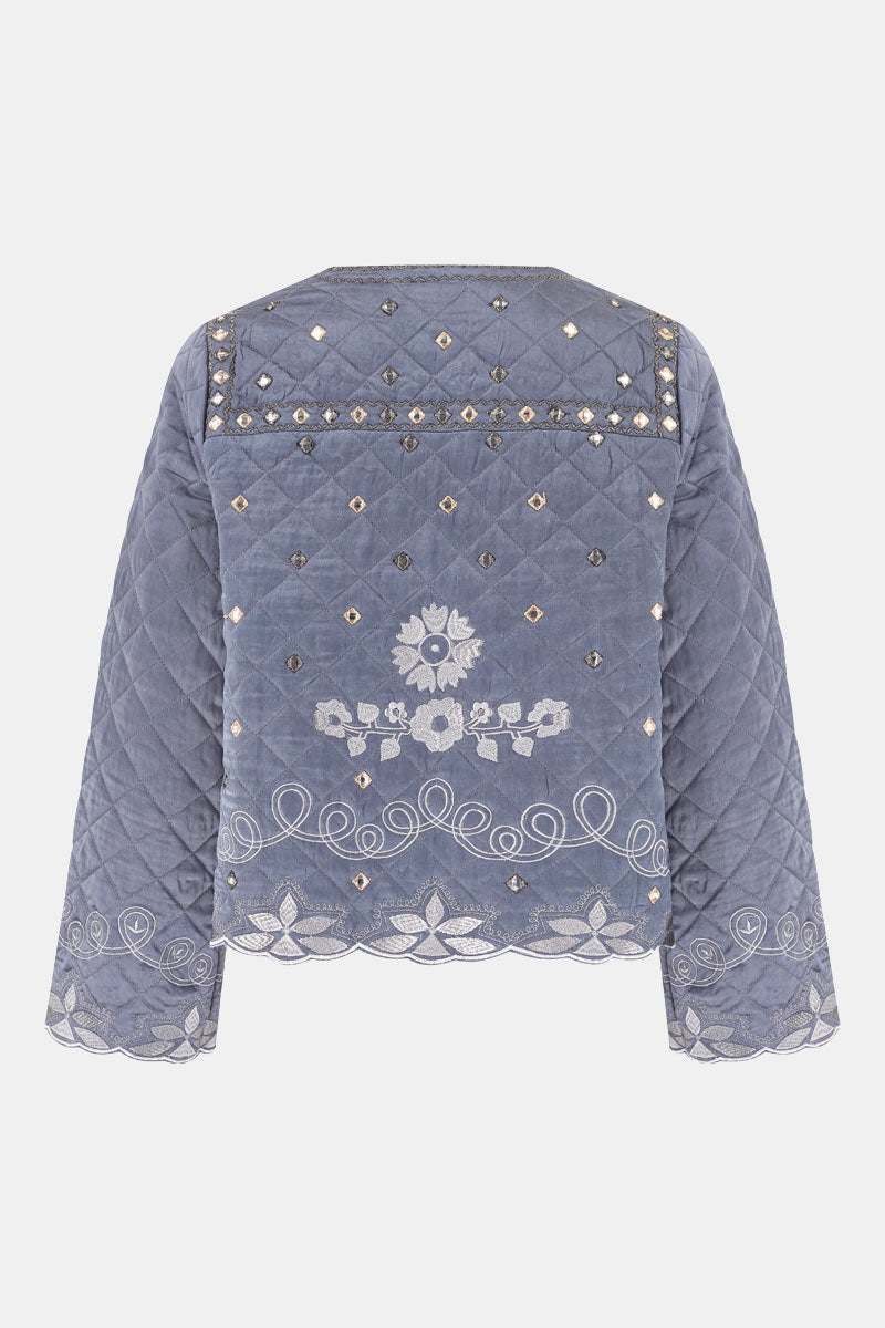 Damia Embroidered Quilted Jacket