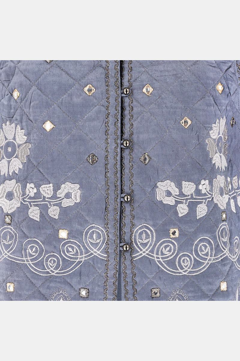 Damia Embroidered Quilted Jacket