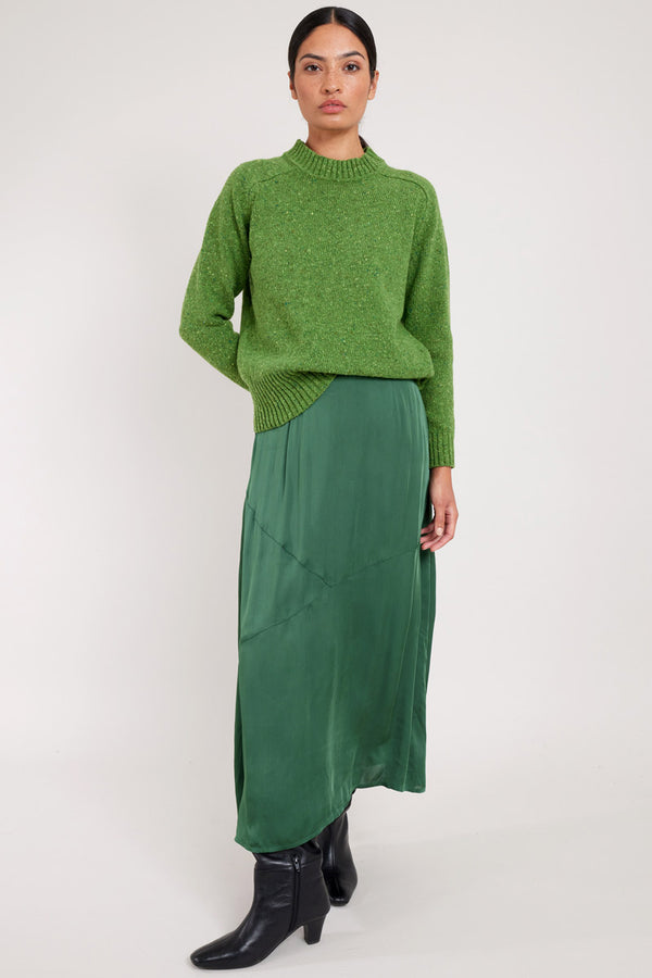 Green Donegal Merino Wool Jumper