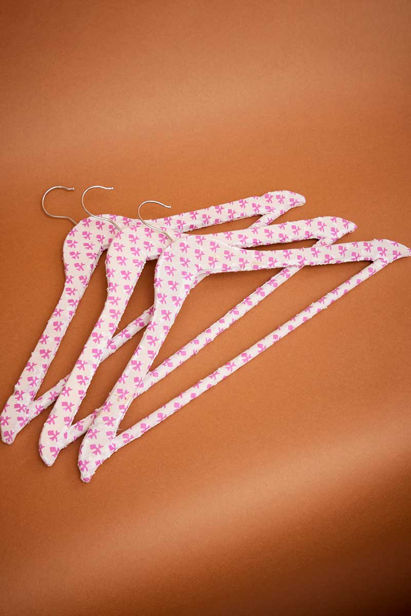 Clover Print Coat Hanger Set of 3 east.co.uk