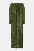 Back view of Kamara Khaki Spot Print Dress by east.co.uk