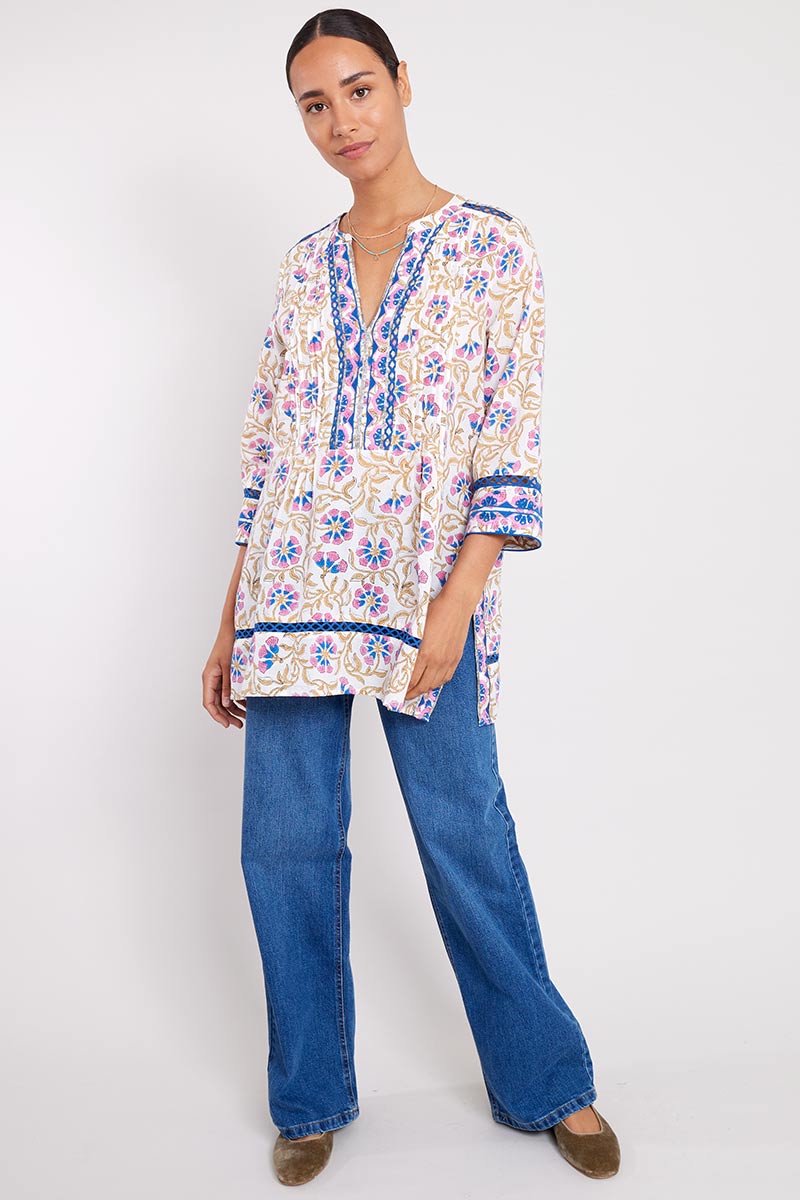 Kate Embroidered Organic Cotton Top