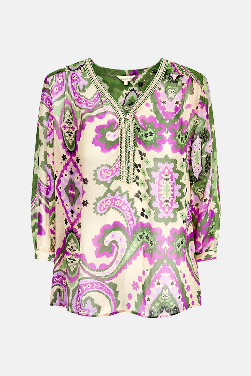 Norma Georgette Embroidered Top