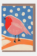 Snowy Robin Card - Illustrated by Luiza Holub