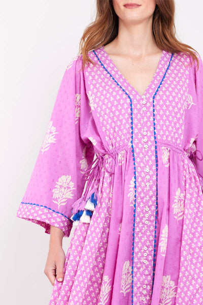 Rosalyn Pink Dobby Dress