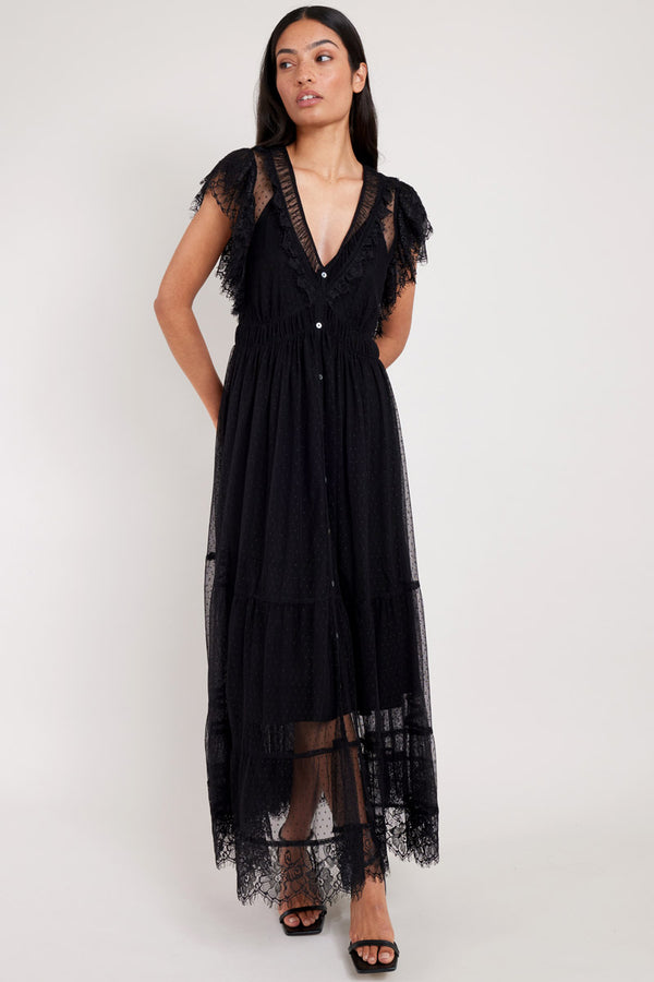 Safiyah Black Lace Dress