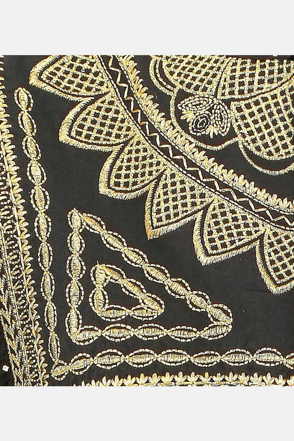 Sandy Black & Gold Embroidered Jacket
