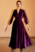 Wendy Berry Crinkle Velvet Dress