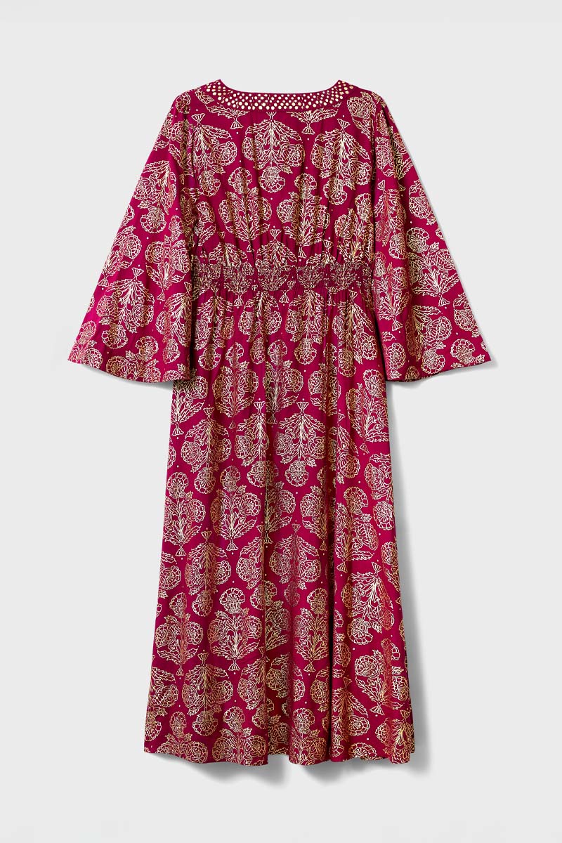 Aviana Floral Foil Maxi Dress