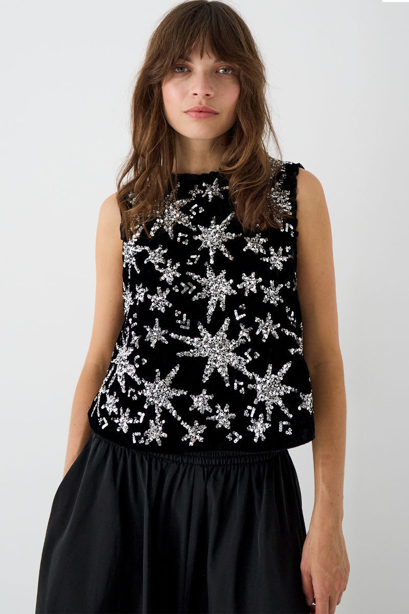 Medi Sequin Embellished Top