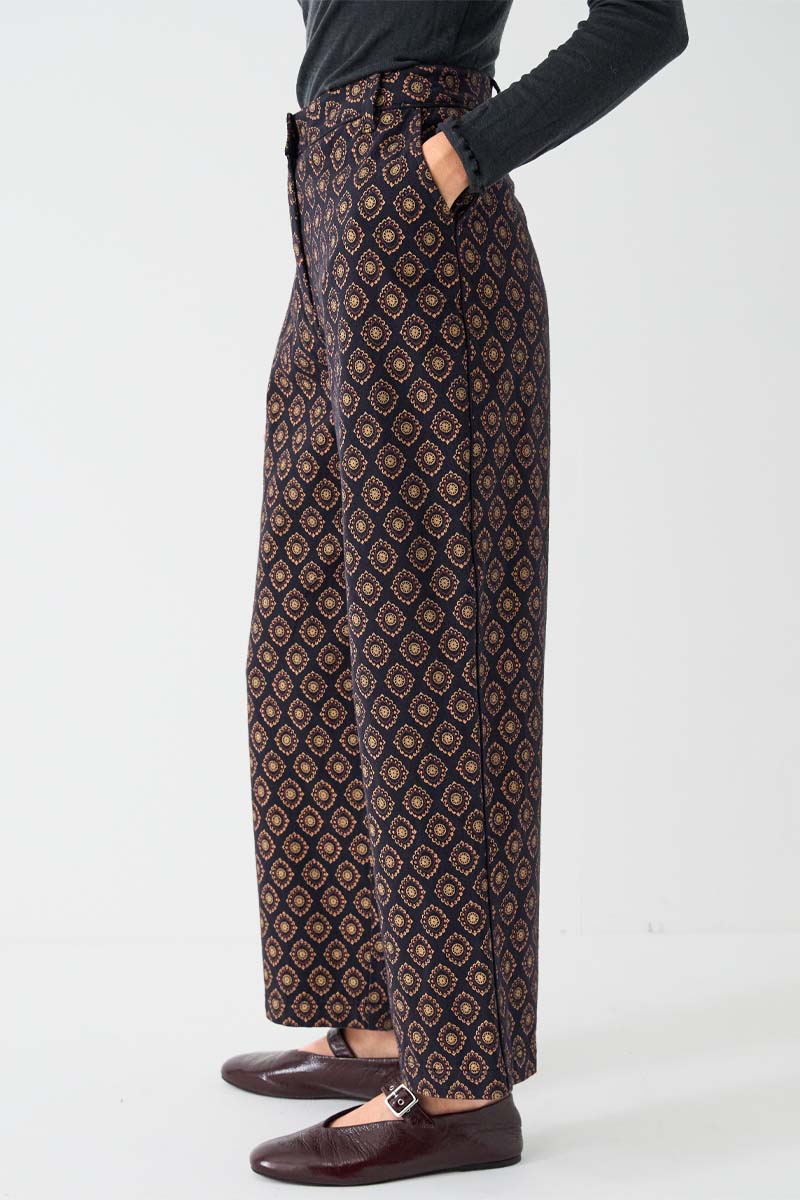 Pheba Printed Cotton Twill Trouser