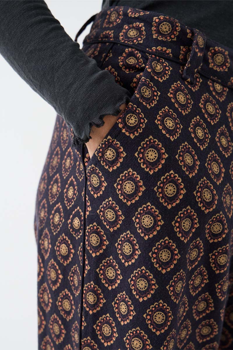 Pheba Printed Cotton Twill Trouser
